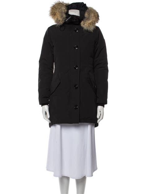 Canada Goose Rossclair Parka Fusion Fit Down Coat Black Coats Clothing Cdo34310 The Realreal