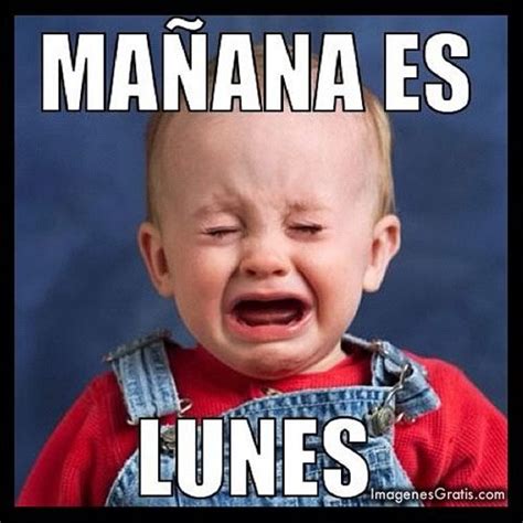 Mañana Lunes Nooo Funny Monday Memes Funny Monday Pictures Monday Humor