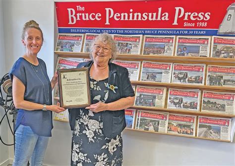 Bruce Peninsula Press Recognized For Age Friendly Communication Bruce