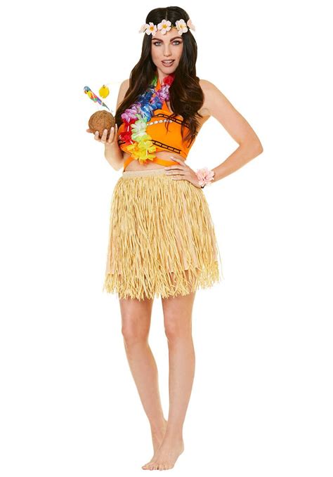 Hawaiian Luau Ladies Costume Luau Party Outfit Costumes For Women