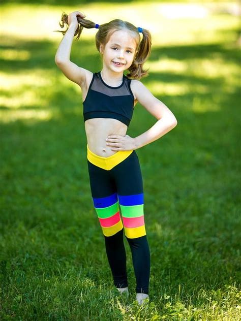 Cheer Legging Outfit Girls Activewear Set Colored Etsy In 2021 Girls Sportswear Girls