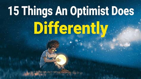 15 Things An Optimist Does Differently