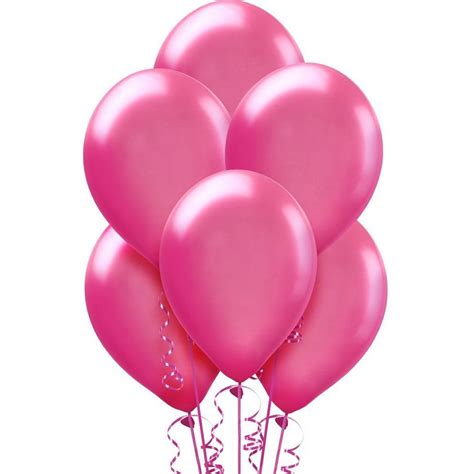 15ct 12in Bright Pink Pearl Balloons Party City