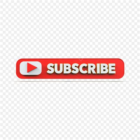 Subscribe Youtube 3d Transparent Png Icon Youtube Subscribe 3d