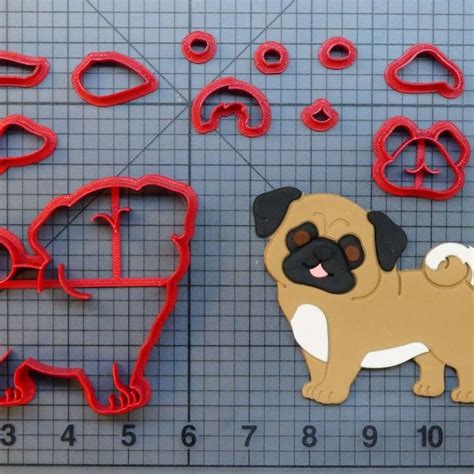 Dog Pug Face 100 Cookie Cutter Set Jb Cookie Cutters