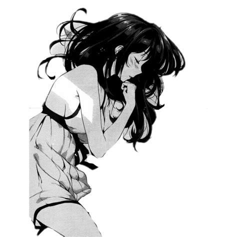 Sleeping Anime Manga Girl Blackhair Dress Indress