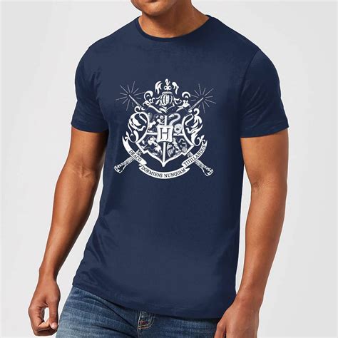 T Shirt Harry Potter Hogwarts House Crest Navy Uomo Clothing