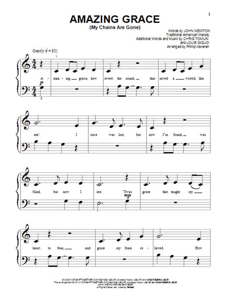 Can i print my music and make copies? Amazing Grace (My Chains Are Gone) | Sheet Music Direct