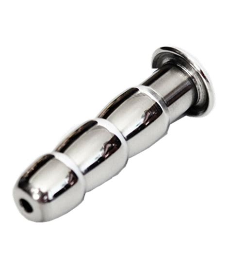Male Triple Penis Dialtor Plug Stainless Steel Sounding Beads Plug