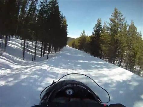 Snowmobiling In W Yellowstone Montana Using The Gopro Hero Helmet