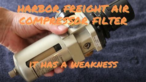 Harbor Freight Air Compressor Air Filter Youtube