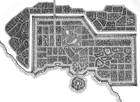 A Hand Drawn City Map For My Campaign Rdndmaps