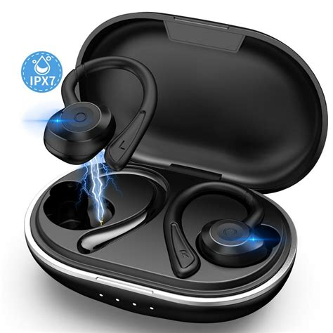 Muzili True Wireless Earbuds With Charging Case Bluetooth 50 Workout Headphones Built In Mic