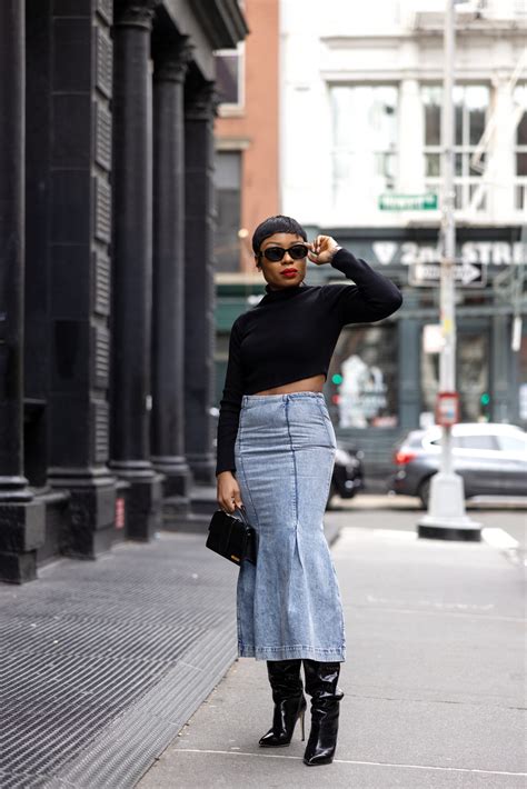 The Ultimate Guide To Wearing Denim Skirts Tips And Outfit Ideas Jadore Fashion
