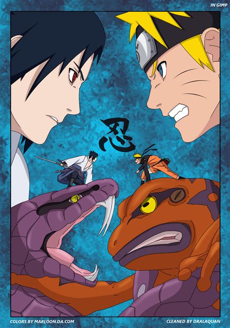 Sasuke And Naruto Fight By Marloon On Deviantart