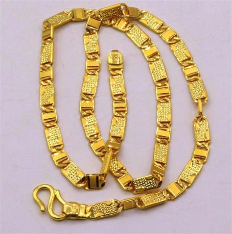 Indian Gorgeous Nawabi Chain 22k Yellow Gold Awesome Handmade Design Jewelry Chains Necklaces