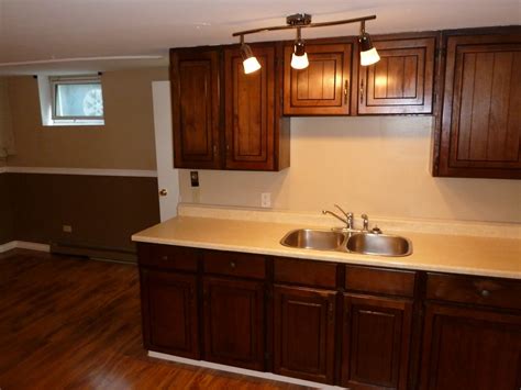 Kitchen with basic cooking supplies. BASEMENT APARTMENT FOR RENT: Basement Apartment for Rent