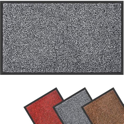Mibao Dirt Trapper Door Mat For Indoorandoutdoor90x150cmgrey Black
