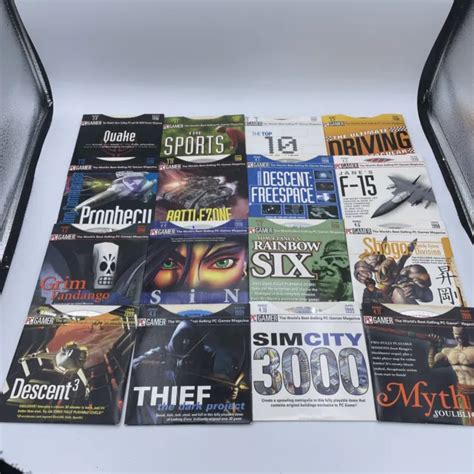 Vintage Pc Gamer Magazine Demo Disc Lot Of 22 Complete Cd Rom 1100