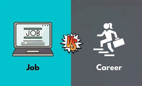 Job Vs Career Whats The Difference With Table