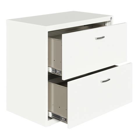 Hirsh Home Office Style Lateral File Cabinet 30 In Wide 2 Drawer White