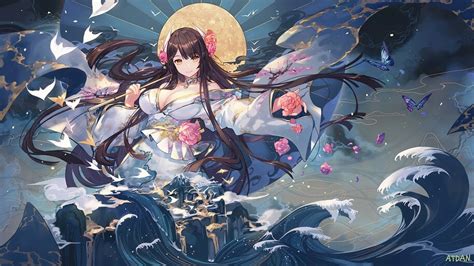 Anime Girl Kimono Fantasy 4k 42376 Wallpaper