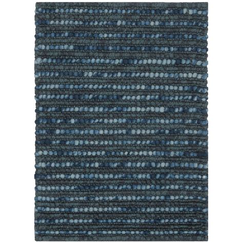 Safavieh Bohemian Hand Woven Dark Blue Wool Jute Area Rug Boh525g