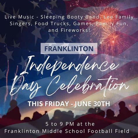 Franklinton Independence Day Celebration June 30 Triangle On The Cheap