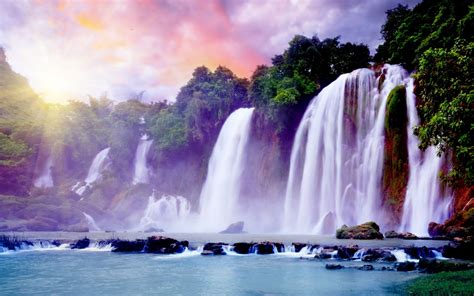 50 3d Beautiful Waterfall Wallpapers Wallpapersafari