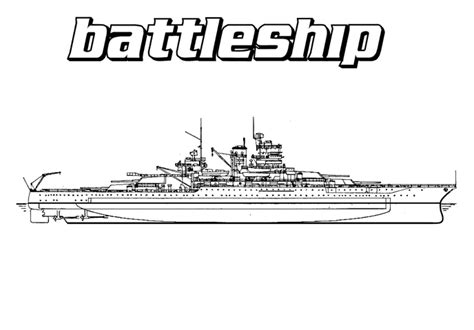 Battleship Coloring Page Coloring Page Book