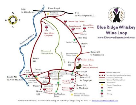 Brwwl Map Virginia Wine Country Shenandoah Wine Trail