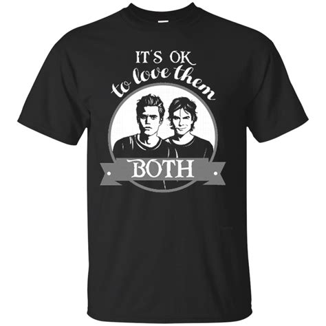 Vampire Diaries Shirts Its Ok To Love Them Both Teesmiley