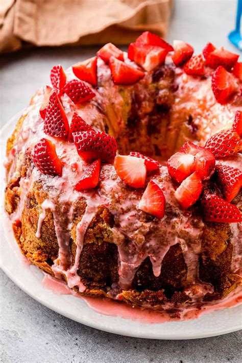 Strawberry Pound Cake Recipe The Cookie Rookie®