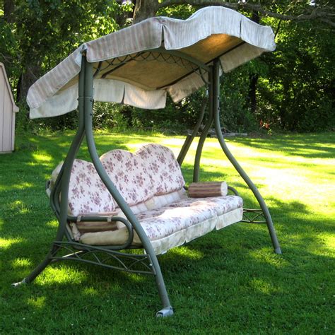 Patio swing 3 seats canopy swing chair patio garden swings with convertible roof for outdoor backyard and deck. Home Trends Swing Walmart Replacement Canopy Garden Winds