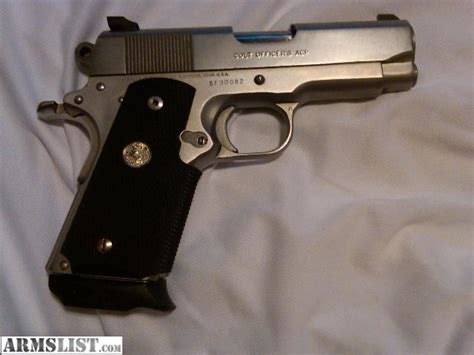 Armslist For Sale Colt Officers Acp Stainlessnsupgrades
