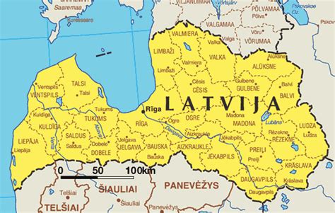 Maps Of Latvia Carte