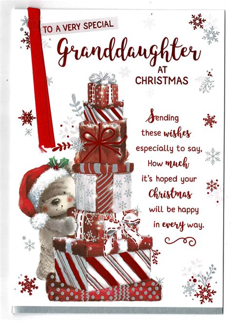 Granddaughter Christmas Card To A Very Special Granddaughter At