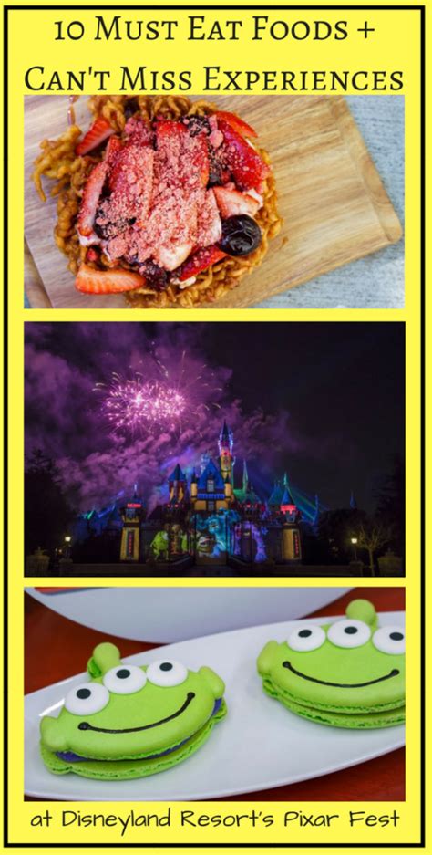 Must Eat Foods Can T Miss Experiences At Disneyland Resort S Pixar