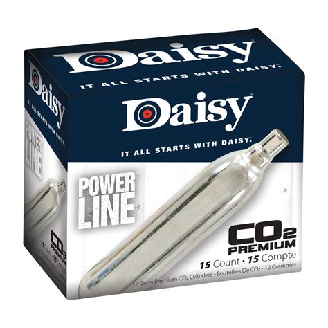 Daisy 7580 Powerline Airgun Cartridges CO2 12 Gram Cylinders 5 Pack