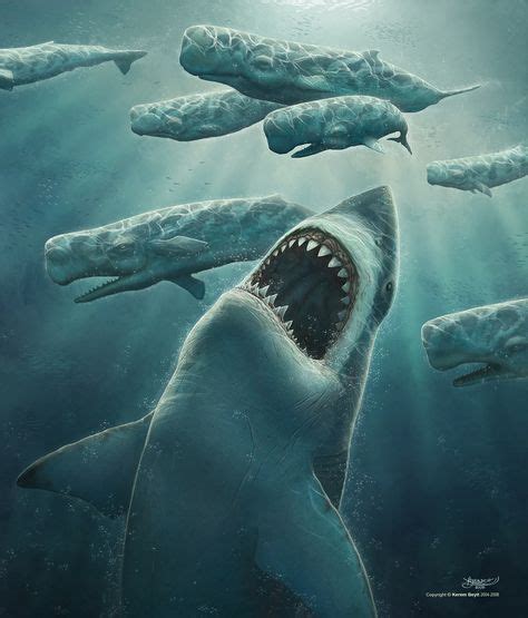 Top 10 Terrifying Prehistoric Sea Monsters Megalodon Shark Pictures