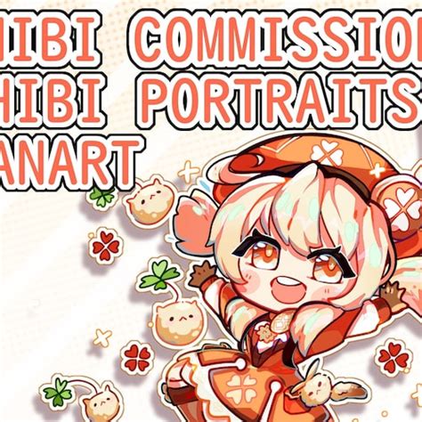 Chibi Art Commission Chibi Character Digital Art Pet Etsy