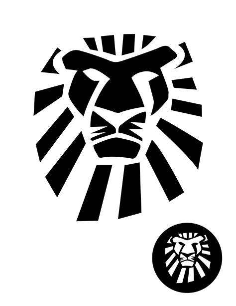 Lion King Musical Logo Pumpkin Stencil Pumpkin Pattern