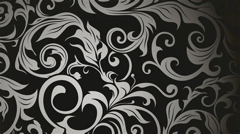 Black flower patterned is a wonderful basic background design for ppt templates. Floral Pattern wallpaper | 1920x1080 | #852