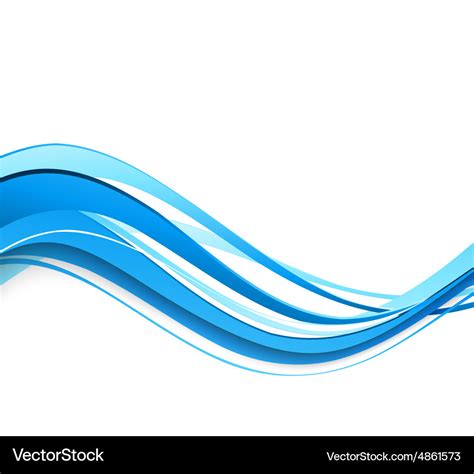 Abstract Curved Lines Background Template Vector Image
