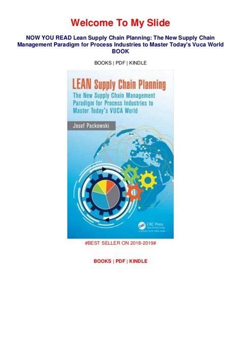 Read Books Pdf Lean Supply Chain Planning The New Supply Chain