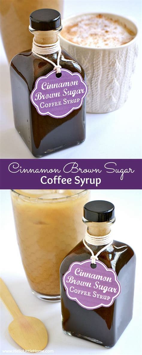 Cinnamon Brown Sugar Coffee Syrup Recipe Homemade Coffee Syrup