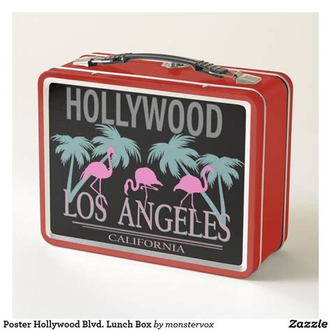 Poster Hollywood Blvd Lunch Box Lunch Box School Lunch Box Fun Lunch