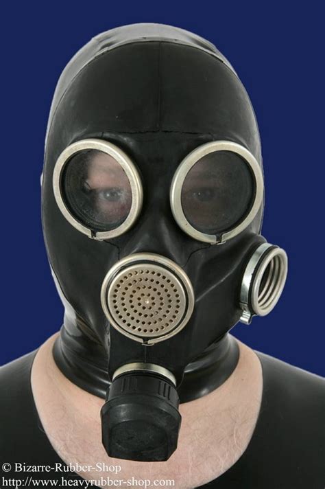 russian gas mask gp7 with hood bizarre rubber shop latex rubber