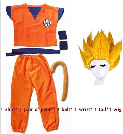2018 New Dragon Ball Z Clothes Set Son Goku Cosplay Suitable For Adult