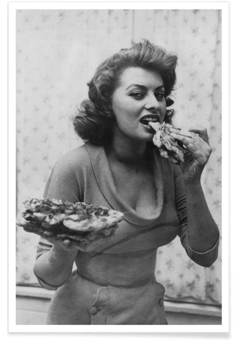 Sophia Loren Eating Poster JUNIQE